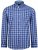 Kam Jeans 6155 Long Sleeve Check Shirt Blue - Krekli - Krekli - 2XL-8XL