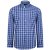 Kam Jeans 6155 Long Sleeve Check Shirt Blue - Krekli - Krekli - 2XL-8XL