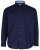Kam Jeans 6158 Long Sleeve Dobby Embroidery Shirt Navy - Krekli - Krekli - 2XL-8XL