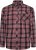 Kam Jeans 6301 LS Casual Check Shirt Red - Krekli - Krekli - 2XL-8XL