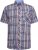 Kam Jeans 6313 Casual Check Short Sleeve Shirt Grey - Krekli - Krekli - 2XL-8XL