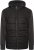 Kam Jeans KV135 Quilted Zip Thru Hoody with Padded Body & Jersey Sleeves Black TALL SIZES - VĪRIEŠU APĢĒRBS MT-6XLT - Apģērbs gariem vīriešiem