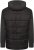 Kam Jeans KV135 Quilted Zip Thru Hoody with Padded Body & Jersey Sleeves Black TALL SIZES - VĪRIEŠU APĢĒRBS MT-6XLT - Apģērbs gariem vīriešiem