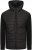 Kam Jeans KV136 Padded Body And Jersey Sleeves Hybrid Zip Thru Quilted Hoody Black TALL SIZES - VĪRIEŠU APĢĒRBS MT-6XLT - Apģērbs gariem vīriešiem