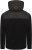 Kam Jeans KV136 Padded Body And Jersey Sleeves Hybrid Zip Thru Quilted Hoody Black TALL SIZES - VĪRIEŠU APĢĒRBS MT-6XLT - Apģērbs gariem vīriešiem