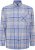 Kam Jeans P038 LS Premium Cotton Check Shirt Denim - Krekli - Krekli - 2XL-8XL