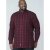 D555 Theo Long Sleeve Check Shirt - Krekli - Krekli - 2XL-8XL