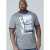 D555 Howie Fine Stripe T-shirt Grey - T-krekli - T-krekli - 2XL-14XL