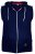 D555 Blake Sleeveless Hoodie Navy - Džemperi un džemperi ar kapuci - Džemperi - 2XL-14XL