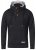 D555 Lorenzo Half zip Hoodie Black - Džemperi un džemperi ar kapuci - Džemperi - 2XL-8XL