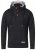 D555 Lorenzo Half zip Hoodie Black - Džemperi un džemperi ar kapuci - Džemperi - 2XL-14XL