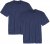 Adamo Marlon Comfort fit 2-pack T-shirt Denim Blue - T-krekli - T-krekli - 2XL-14XL