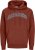 Jack & Jones CALEB Hoodie Red - Džemperi un džemperi ar kapuci - Džemperi - 2XL-14XL