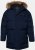 JP1880 Quilted Parka Lightweight and Warm with Faux Fur Hood Navy - Jakas & Lietus apģērbs - Jakas - 2XL-12XL