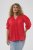 Kaffe Curve Karlia 3/4 Sleeve Blouse Red - Blūzes - 
