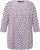 Ulla Popken Polka Dot 3/4 Sleeve Square Neck A-Line Tee Light Blue-Grey - Apdrukāti T-krekli sievietēm - 