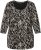 Ulla Popken Number Print 3/4 Sleeve Tee Black - Apdrukāti T-krekli sievietēm - 