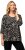 Ulla Popken Number Print 3/4 Sleeve Tee Black - Apdrukāti T-krekli sievietēm - 