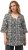 Ulla Popken Geometric Print Trumpet Sleeve Tee Black - Apdrukāti T-krekli sievietēm - 