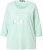 Ulla Popken Metallic Lettering 3/4 Sleeve Tee Mint Green - Apdrukāti T-krekli sievietēm - 