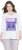 Ulla Popken Fashion Graphic T-Shirt Off-White - Apdrukāti T-krekli sievietēm - 