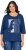 Ulla Popken Inspirational Graphic Lettering 3/4 Sleeve Tee Dark Blue - Apdrukāti T-krekli sievietēm - 