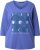 Ulla Popken Meet Me In The Moonlight 3/4 Sleeve Graphic Tee Atlantic Blue - Apdrukāti T-krekli sievietēm - 
