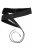 Ulla Popken Soft Leather Tie Belt Black - Sieviešu jostas - 