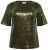 Kaffe Curve Mirana Sequin Blouse Ivy Green - Blūzes - 