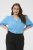 Kaffe Curve Gabby Blouse Azure Blue - Blūzes - 