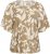 Kaffe Curve Marla Blouse Oak Chalk Leaf - Blūzes - 