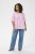 Kaffe Curve Marla Blouse Pink Frosting Chalk Leaf - Blūzes - 