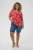 Kaffe Curve Ami Short Sleeve Blouse Printed Poppy Red - Blūzes & tunikas - 