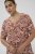 Kaffe Curve Ami Short Sleeve Blouse Printed Henna Brown - Blūzes & tunikas - 