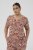 Kaffe Curve Ami Short Sleeve Blouse Printed Henna Brown - Blūzes & tunikas - 