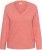 Kaffe Curve Jilanda V-Neck Pullover Red - Džemperi & adījumi - 
