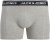 Jack & Jones Hector Solid Trunks 5-Pack Grey - Bokseršorti - Vīriešu lielie bokseru šorti