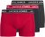 Jack & Jones Hector Solid Trunks 3-Pack Navy/Red/Grey - Bokseršorti - Vīriešu lielie bokseru šorti