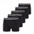 North Latitude 5-Pack Boxershorts Black - Bokseršorti - Vīriešu lielie bokseru šorti