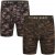 Kam Jeans 813 Camo Print Boxers Charcoal Khaki - Bokseršorti - Vīriešu lielie bokseru šorti