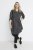 Kaffe Curve Milana Shirt Kleita Melns / Chalk svītra - Kleitas - 