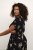 Kaffe Curve Jenna Kleita Melns/Brown Flower apdruka - Kleitas - 