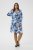 Kaffe Curve Aliana Dress Blue Flower Animal - Midi kleitas - 