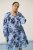 Kaffe Curve Aliana Dress Blue Flower Animal - Midi kleitas - 