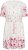 Kaffe Curve Rosa Mini Dress White Rose Border Flower - Mini kleitas - 