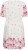 Kaffe Curve Rosa Mini Dress White Rose Border Flower - Mini kleitas - 