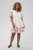 Kaffe Curve Rosa Mini Dress White Rose Border Flower - Mini kleitas - 