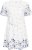 Kaffe Curve Rosa Mini Dress Blue Tones Border Flower - Vasaras kleitas - 