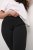 Kaffe Curve Jenna Plati legingi Dziļi melna - Džinsi & Bikses Lielos Izmēros – Plus Size - 