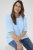 Kaffe Curve Minia Pullover Powder Blue Melange - Adīti džemperi - 